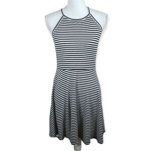 MOSSIMO BLACK & WHITE STRIPE DRESS SZ.M EUC